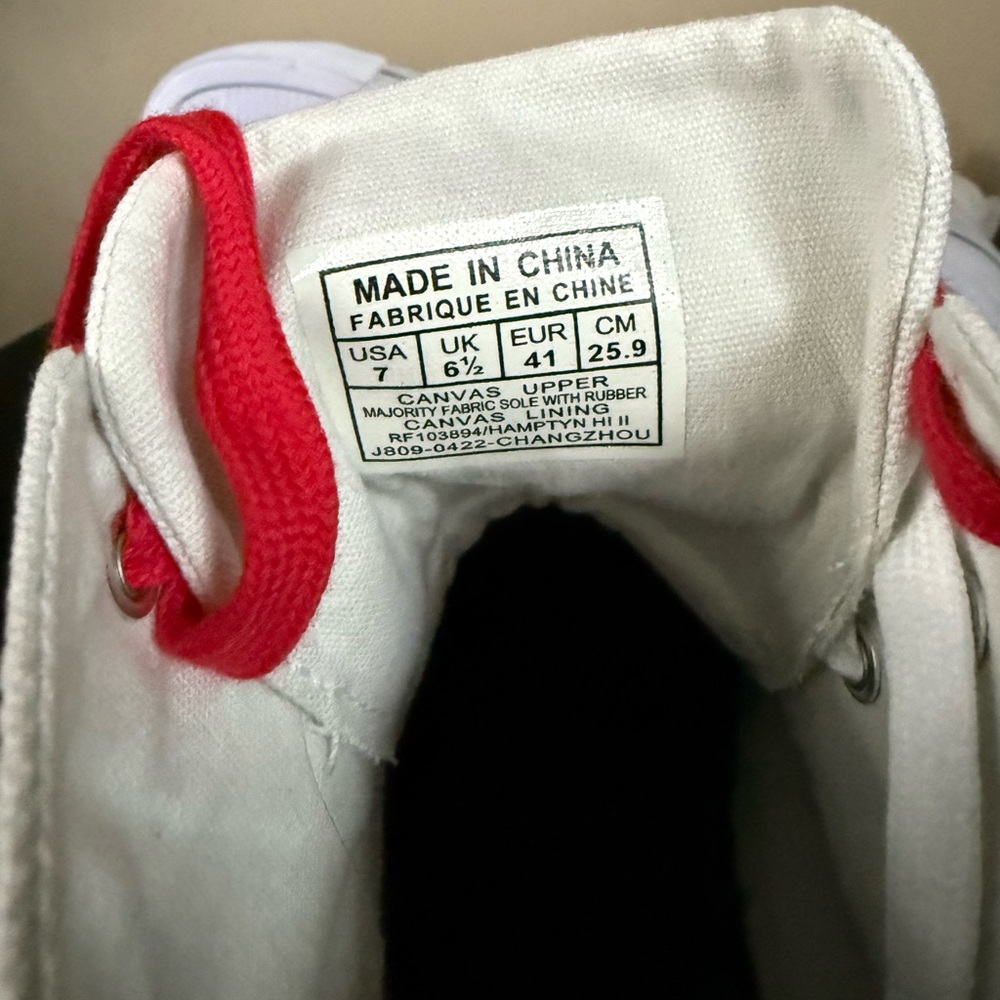 Polo Ralph Lauren Pony Print High Top Sneakers White NWT Womens 8.5 Kids 7 - Picture 10 of 11